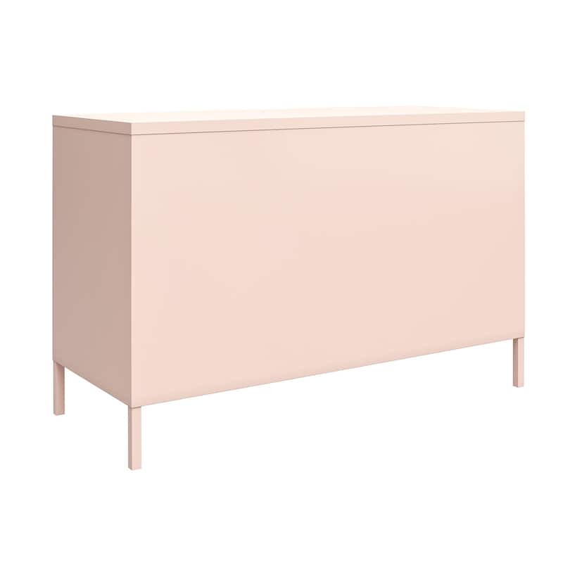 Systembuild Evolution Bonanza 2 Door Metal Locker Accent Cabinet - Pink