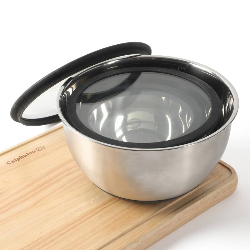 Calphalon Orbit 3 Piece Mixing Bowl Set W/ Lid