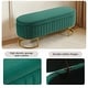 preview thumbnail 96 of 120, Velvet Storage Bench for Bedroom