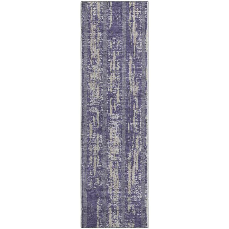 Premium Washable Super Soft Stripe Abrash Mayfield Rug