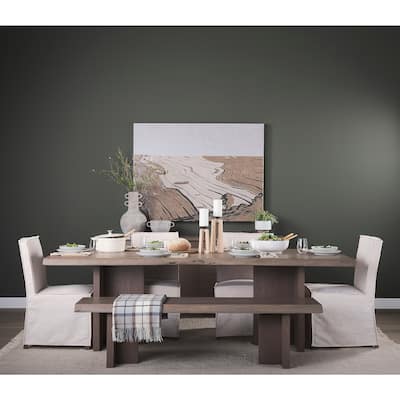Konstantin Medium Brown Solid Wood With Live-Edge 94" Dining Table - 94"L x 40"W x 30"H