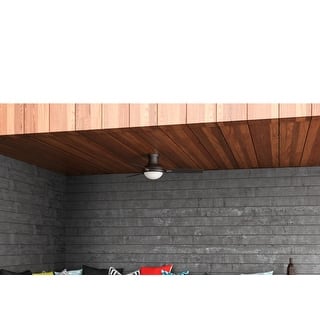 Casablanca 54" Verse Outdoor Ceiling Fan with LED Light Kit and Handheld Remote - DAMP RATED!