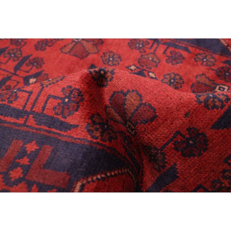 ECARPETGALLERY Hand-knotted Finest Khal Mohammadi Red Wool Rug - 2'8 x 9'2