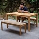 preview thumbnail 2 of 13, Cambridge Casual Paxton 3-piece Teak Outdoor Dining Set