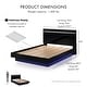 preview thumbnail 2 of 12, Furniture of America Benvolio Contemporary Black Wood LED 6-Piece Panel Bedroom Set with USB Port