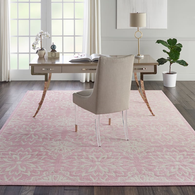 Nourison Jubilant Floral Medallion Area Rug