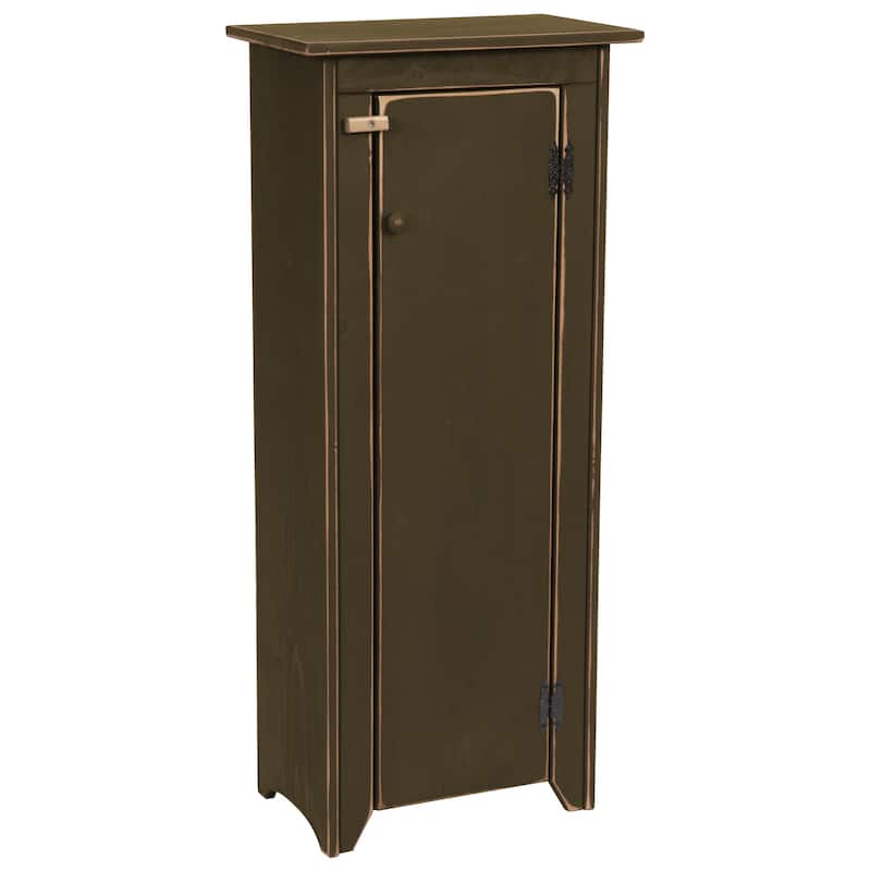 Amish Made Pine 48" Jelly Cupboard Storage Cabinet - Olive Green