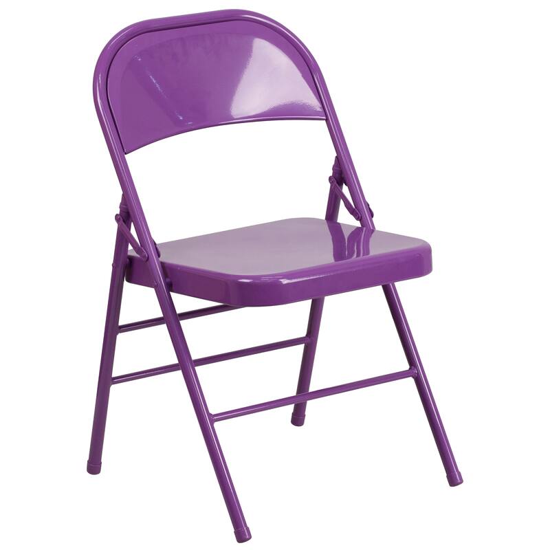 4 Pack Triple Braced & Double Hinged Folding Chair