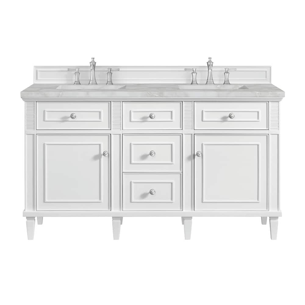 James Martin Vanities 424-V60D-3VSL Lorelai 60" Double Basin Wood