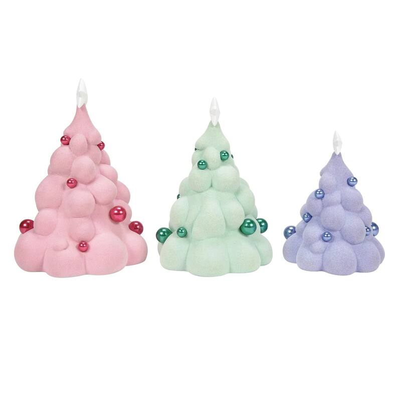 Department 56 Village Cross Mallowdream Tree Christmas Decoration - Set of 3 - 6015657