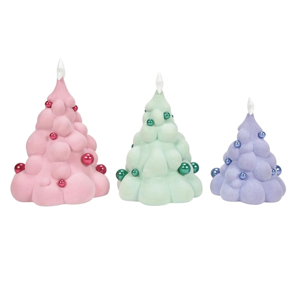 Department 56 Village Cross Mallowdream Tree Christmas Decoration - Set of 3 - 6015657