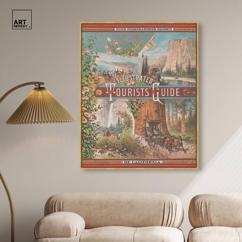 Tourists' Guide to California Canvas by Art Remedy