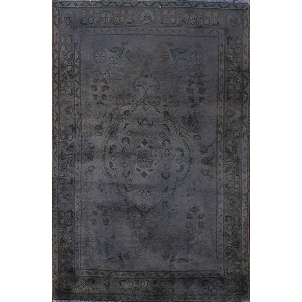 Clearance Vintage Over-dyed Tabriz Persian Wool Area Rug Hand-knotted - 3'3" x 5'1". Opens flyout.