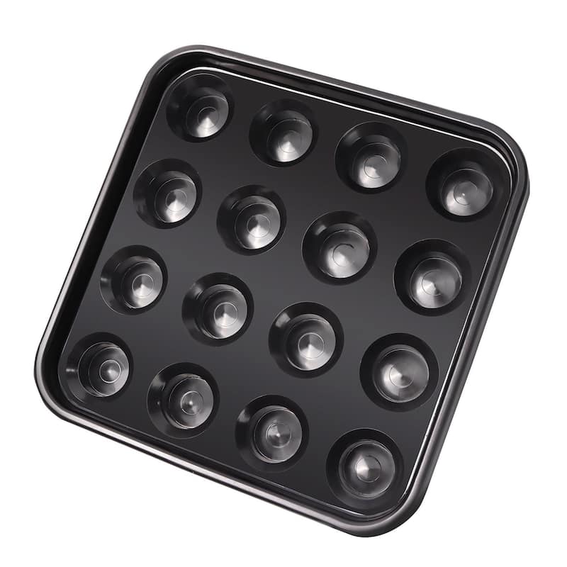 GSE™ Black Plastic Pool Ball Carrying Tray, Billiard Ball Storage Holder/Rack for 2-1/4" Pool Balls - Black