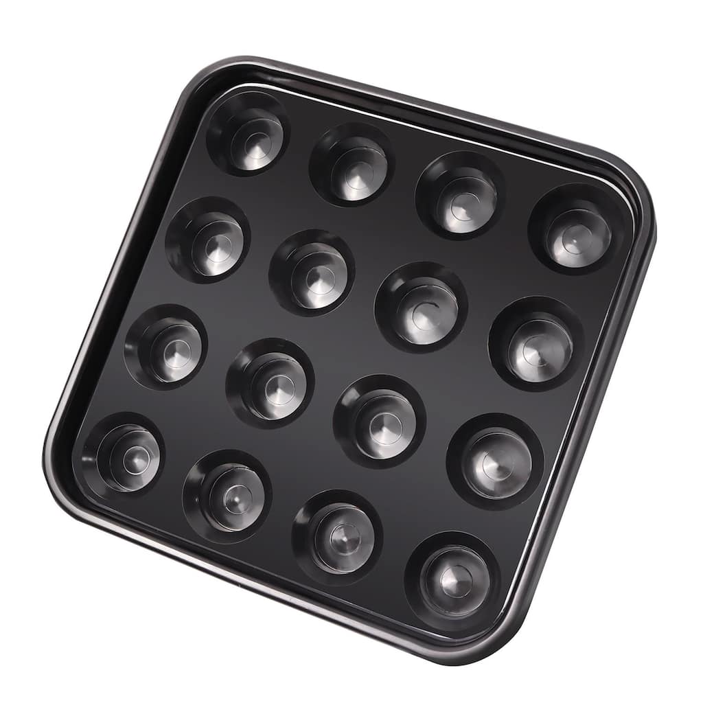 GSE™ Black Plastic Pool Ball Carrying Tray, Billiard Ball Storage Holder/Rack for 2-1/4" Pool Balls