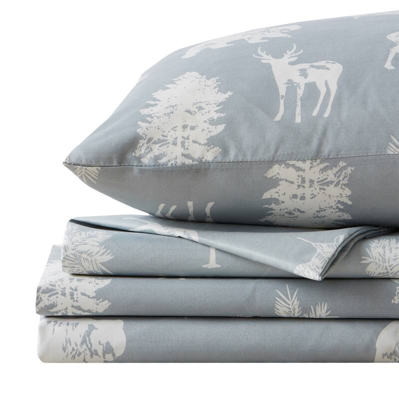 Lodge Printed Ultra-Smooth Microfiber Bed Sheet Set by Great Bay Home