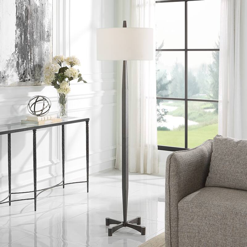 Uttermost Counteract Rust Metal Floor Lamp - 18"W x 67.375"H x 18"D