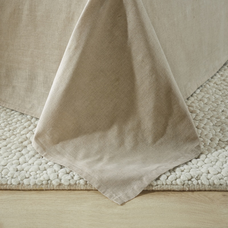 Superior Cotton Linen Garment Washed Deep Pocket Bed Sheet Set
