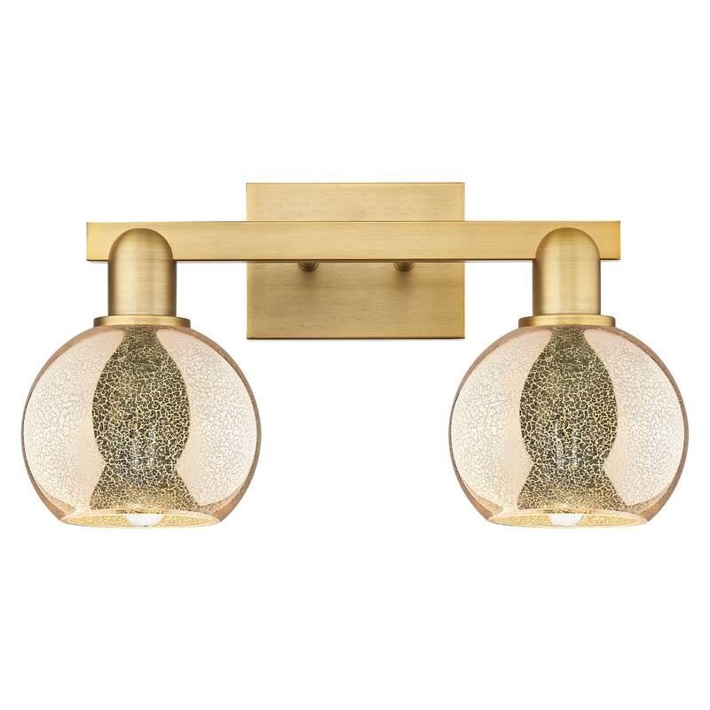 Innovations Lighting 716-2W-10-17 Athens Vanity Athens 2 Light 17" - Brushed Brass / Mercury