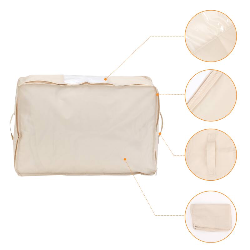 1 Pack Clothes Storage, Storage Bags, Moving Bags for Clothes, Comforters, Closet Organizers and Storage with Handles