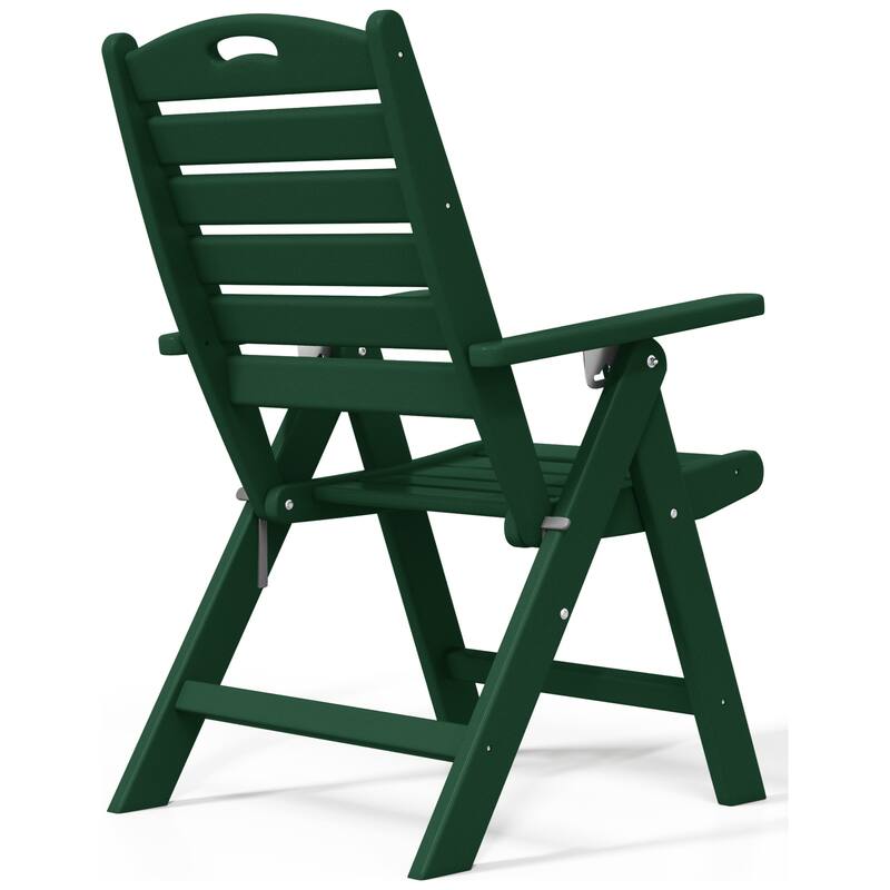 Coastline Patio Folding Highback Dining Chair Set of 2