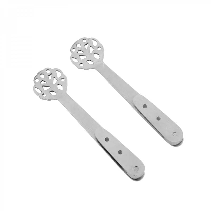 Solid Brass Carpet Arm Stair Holder Pair Lifetime Chrome Finish (Set of 13)