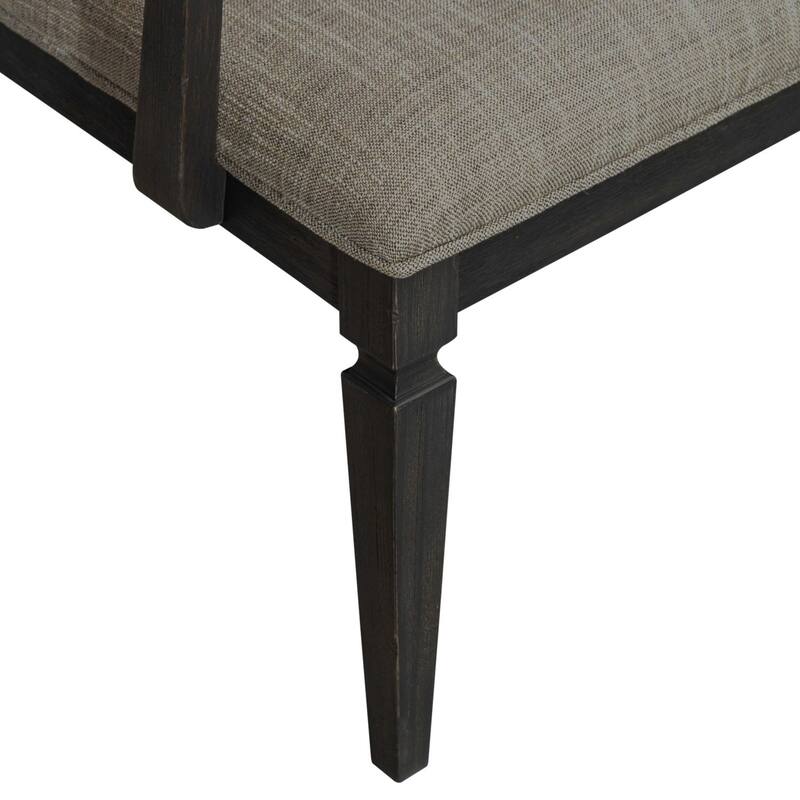 Caruso Heights Blackstone Panel Back Arm Chair (Set of 2)