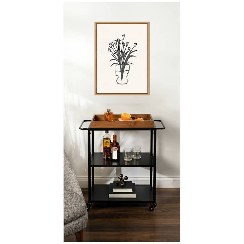 Kate and Laurel Tulips by Gabrielly Guedes Framed Canvas Wall Art Print