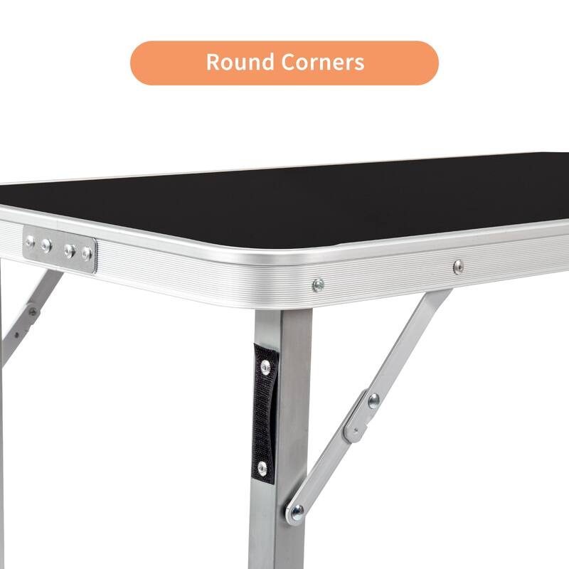 Lightweight Folding Table for Indoor Outdoor Parties and Exhibits