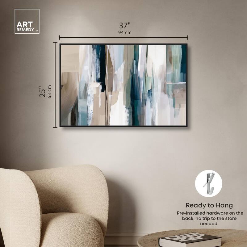 Color Columns Canvas by Art Remedy