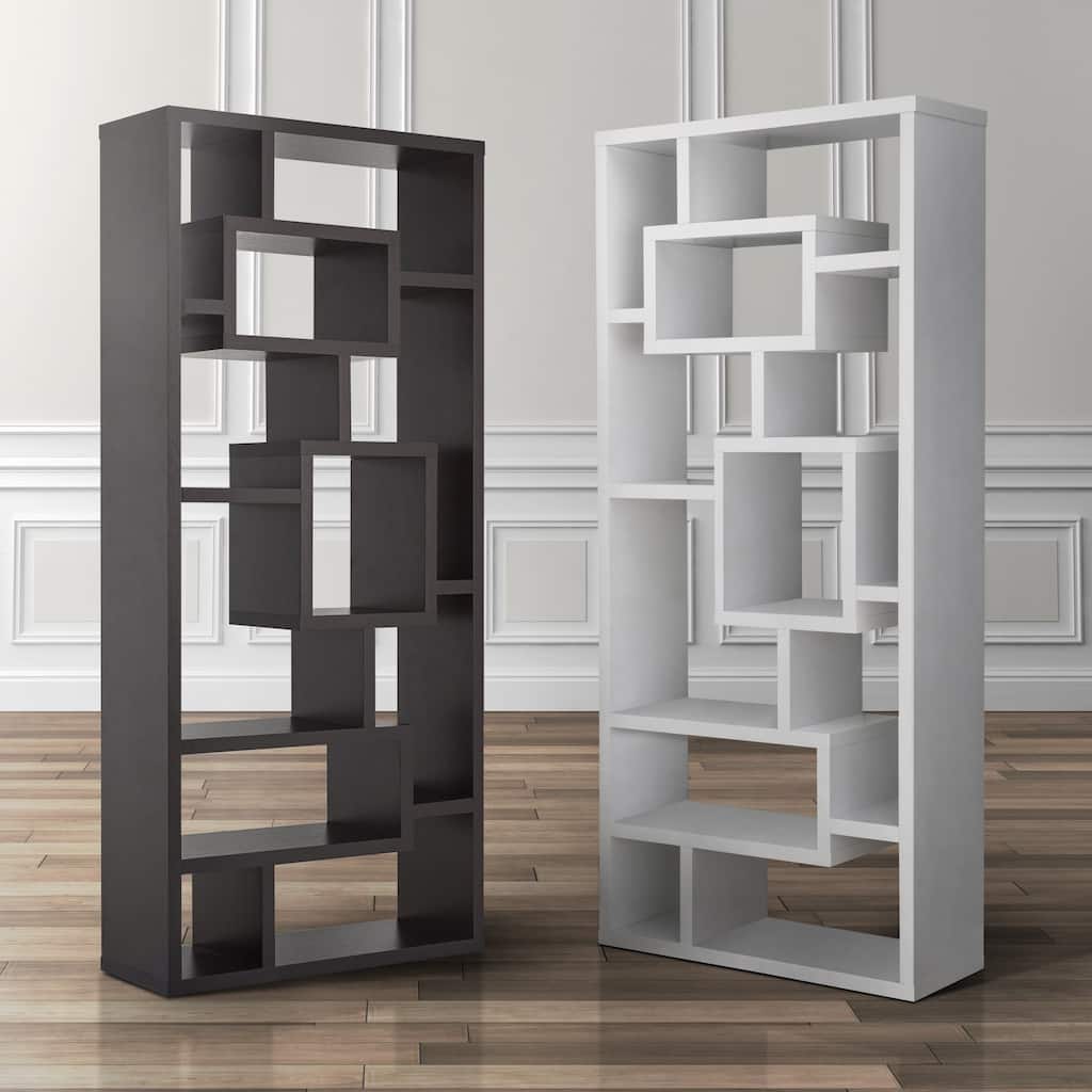 Tribeca Modern Multi-Shelf Open Back Bookcase/Display Cabinet by Furniture of America