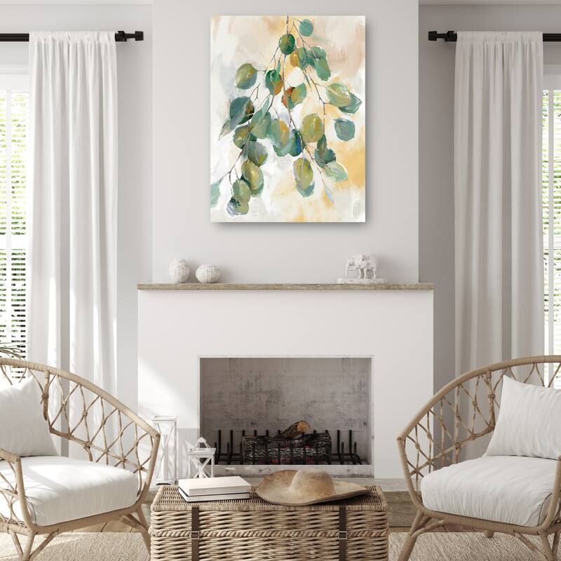 Eucalyptus I Crop By Studio Arts Canvas Art Print
