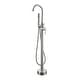 preview thumbnail 10 of 18, SevenFalls 8017 Single Handle Floor Mounted Tub Filler with Handheld Shower Brushed Nickel