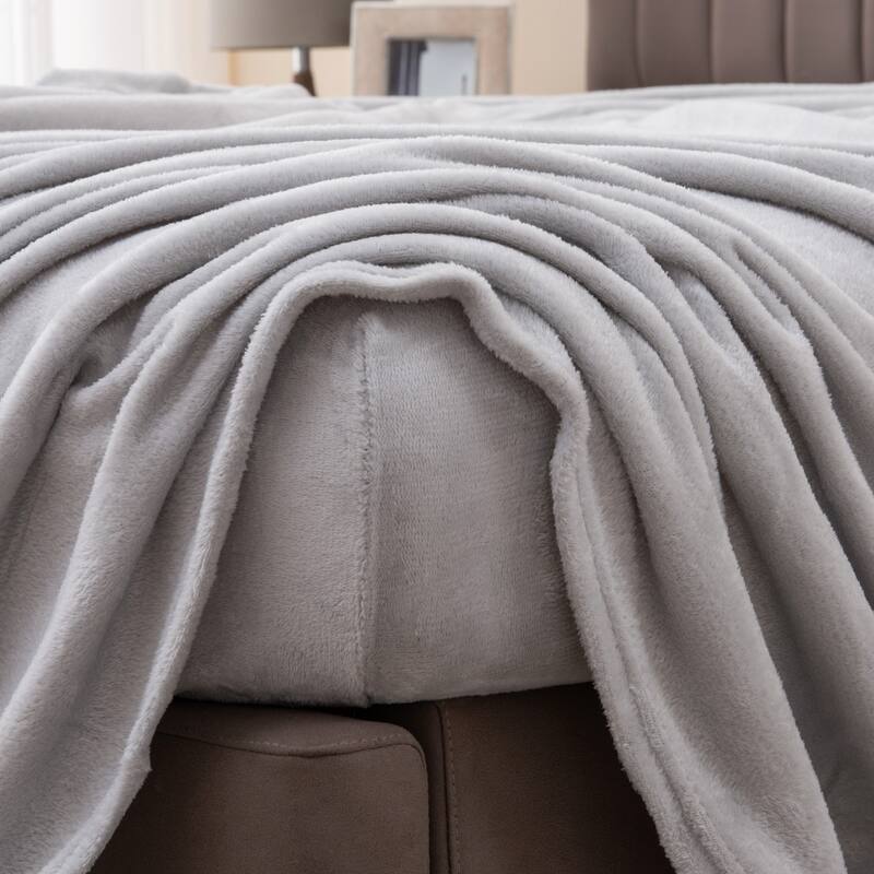 Great Bay Home Extra Soft Cozy Velvet Plush Solid Bed Sheet Set