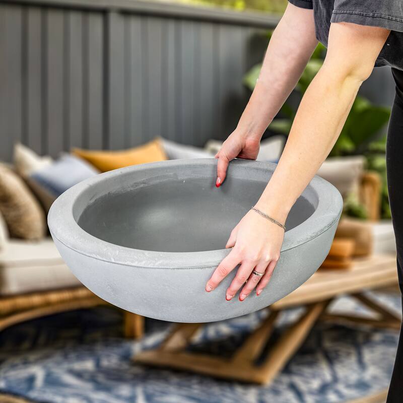 Sunnydaze Percival Outdoor Double-Walled Flower Pot Planter - 20.75"