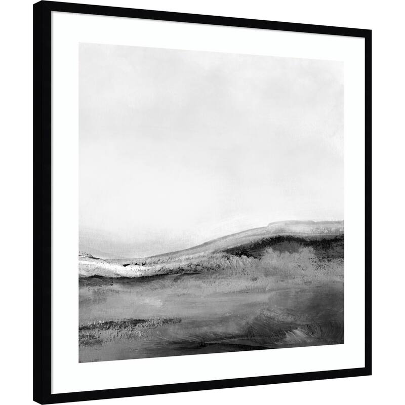 Mono Landscape No. 2 by Dan Hobday Wood Framed Wall Art Print