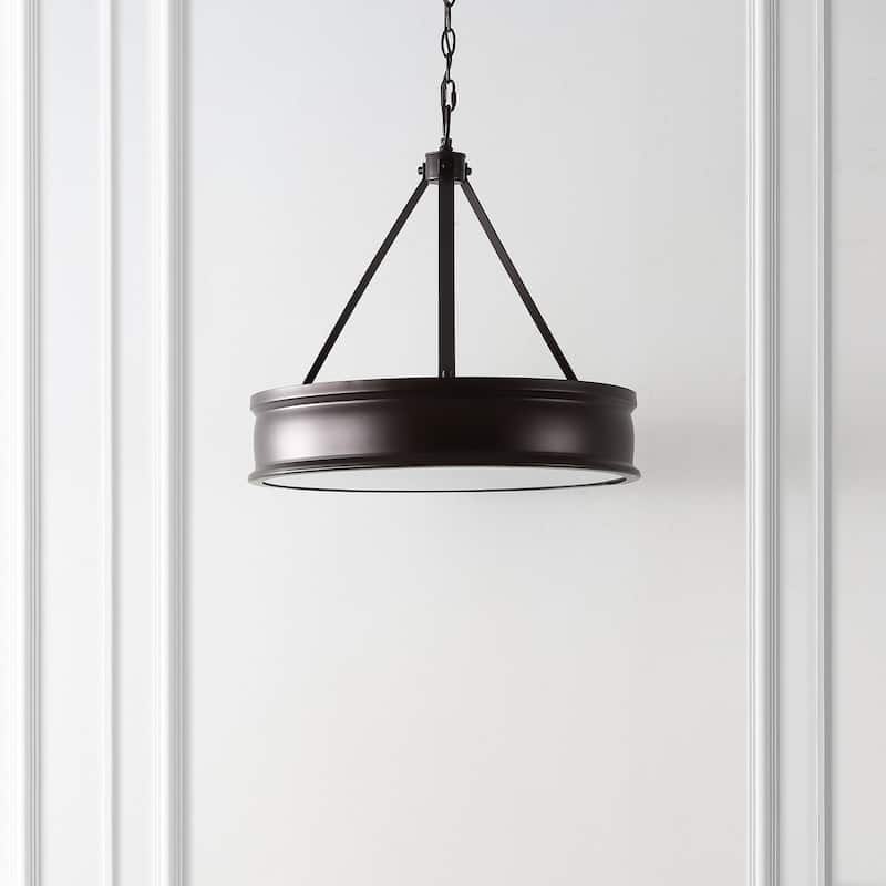 SAFAVIEH Lighting Torbjorg 4-light 19.5-inch Pendant - 20" W x 20" D x 22-94" H - Oil Rubbed Bronze - 20Wx20Dx94H