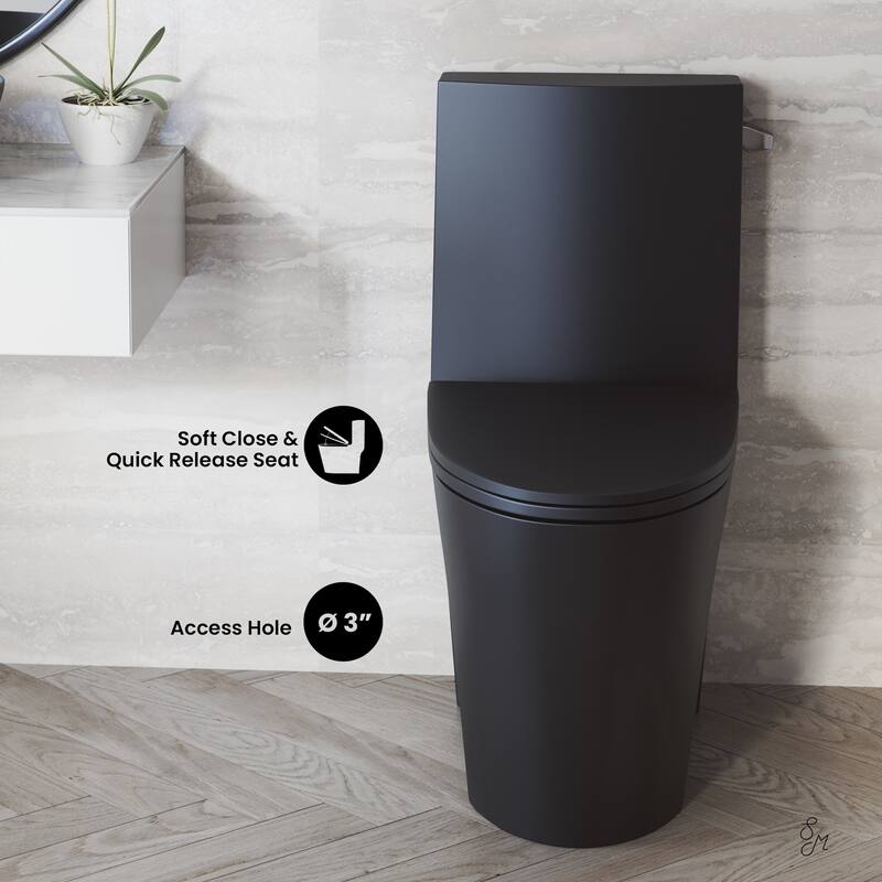 Swiss Madison SM-1T0808 St. Tropez 1.28 GPF One Piece Elongated Toilet