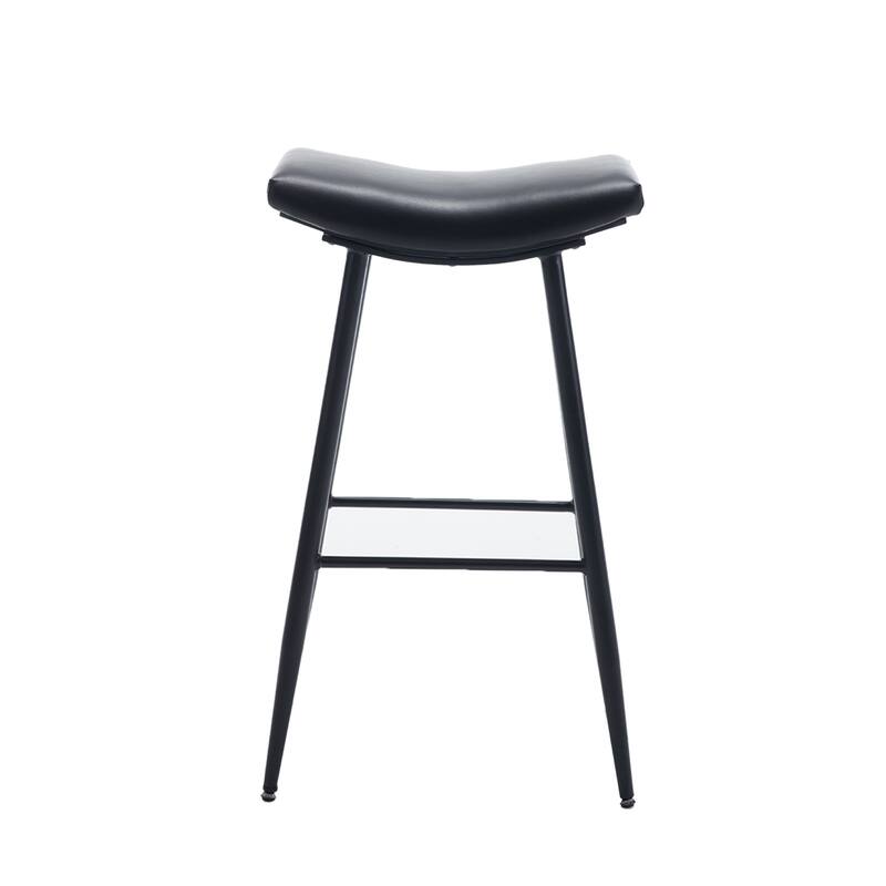 Set of 2,Counter Height Bar Stool,Counter Island, PU Upholstered