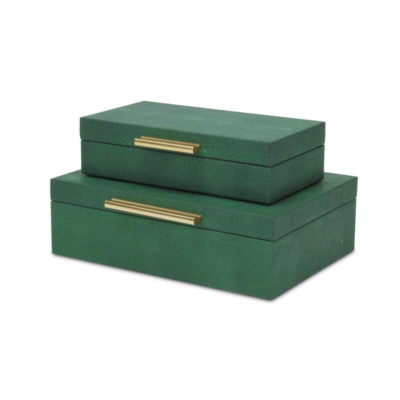 Lusan Black Vinyl Decorative Box Set