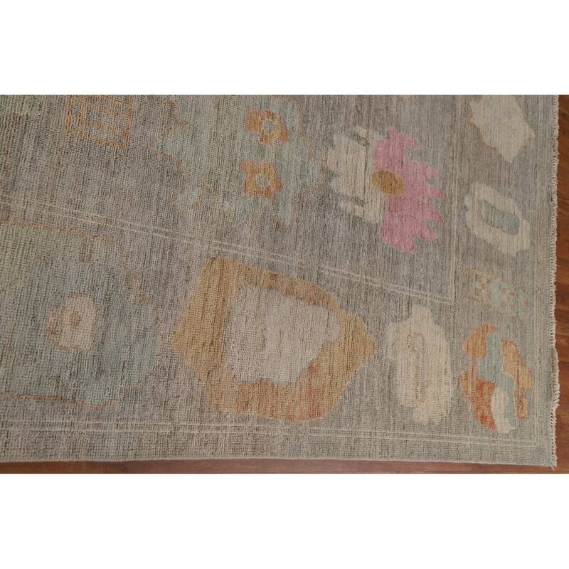 Handmade Oushak Turkish Area Rug Oriental Wool Carpet - 9'3"x 12'4"