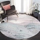 preview thumbnail 14 of 47, SAFAVIEH Glacier Bree Modern Abstract Area Rug 3' Round - Pink/Blue - Round
