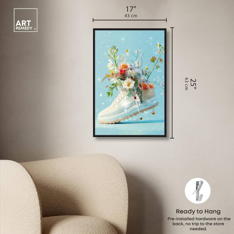 Light Sneaker Bouquet Canvas by Art Remedy