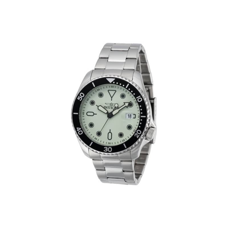 Invicta Men's 47305 Pro Diver Quartz 3 Hand Green Dial Watch
