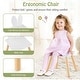 preview thumbnail 6 of 13, Kids Table and Chair Set, 3 Pcs Wooden Play Table and 2 Cute Rabbit Chairs, Solid Wood Legs, Space-Saving