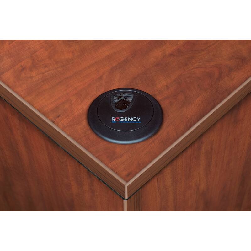 Legacy 66" Single Full Pedestal L-Desk with 47" Return
