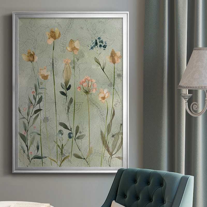 Botanical Sketchbook Premium Framed Print - Ready to Hang