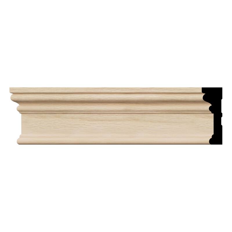BRB3:11/16-in D x 2-1/4-in W x 96-in L Americraft Solid Hardwood Stain Grade Baby Howe Casing Moulding - White Oak