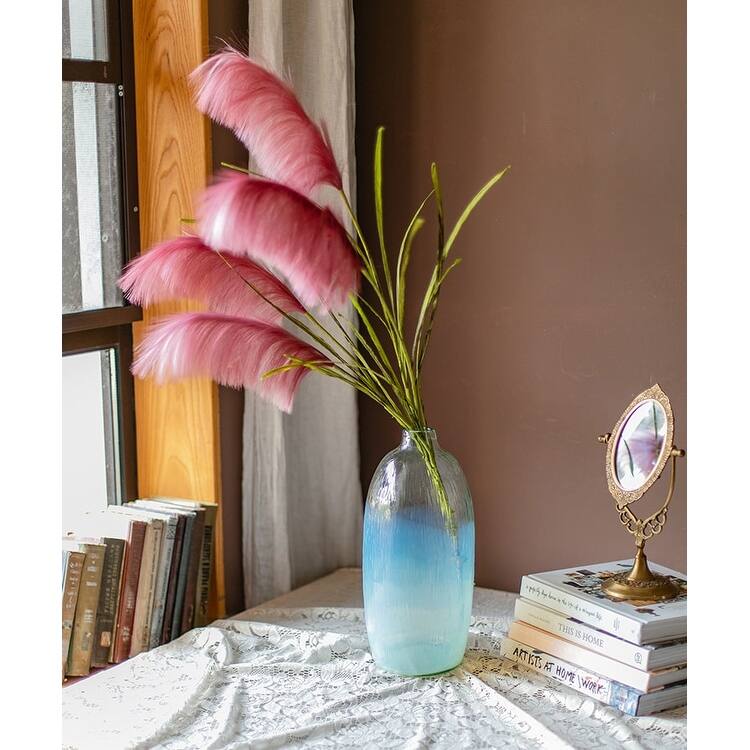 RusticReach Artificial Pink Reed Grass Stem 45" Tall