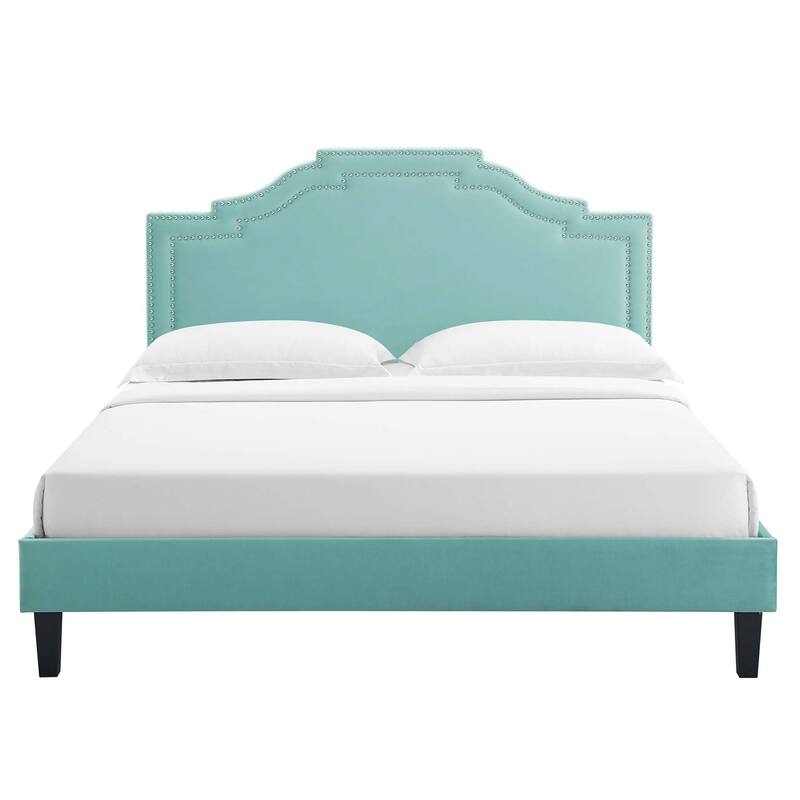 Adelaide Performance Velvet King Platform Bed